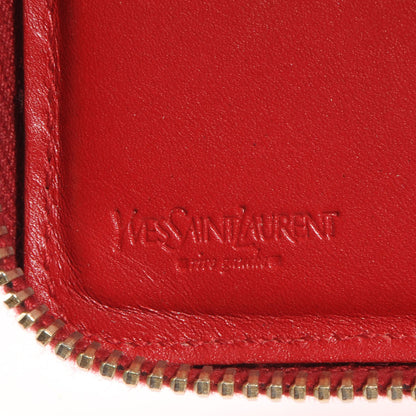 Saint Laurent Patent Leather Belle de Jour Zippy Wallet Red 7 of 9