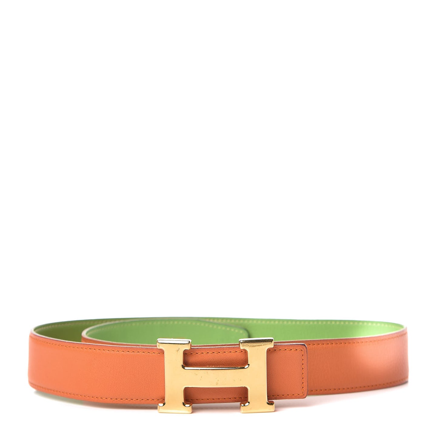 Veau Gulliver 32mm H Belt 68 Orange Vert Cru