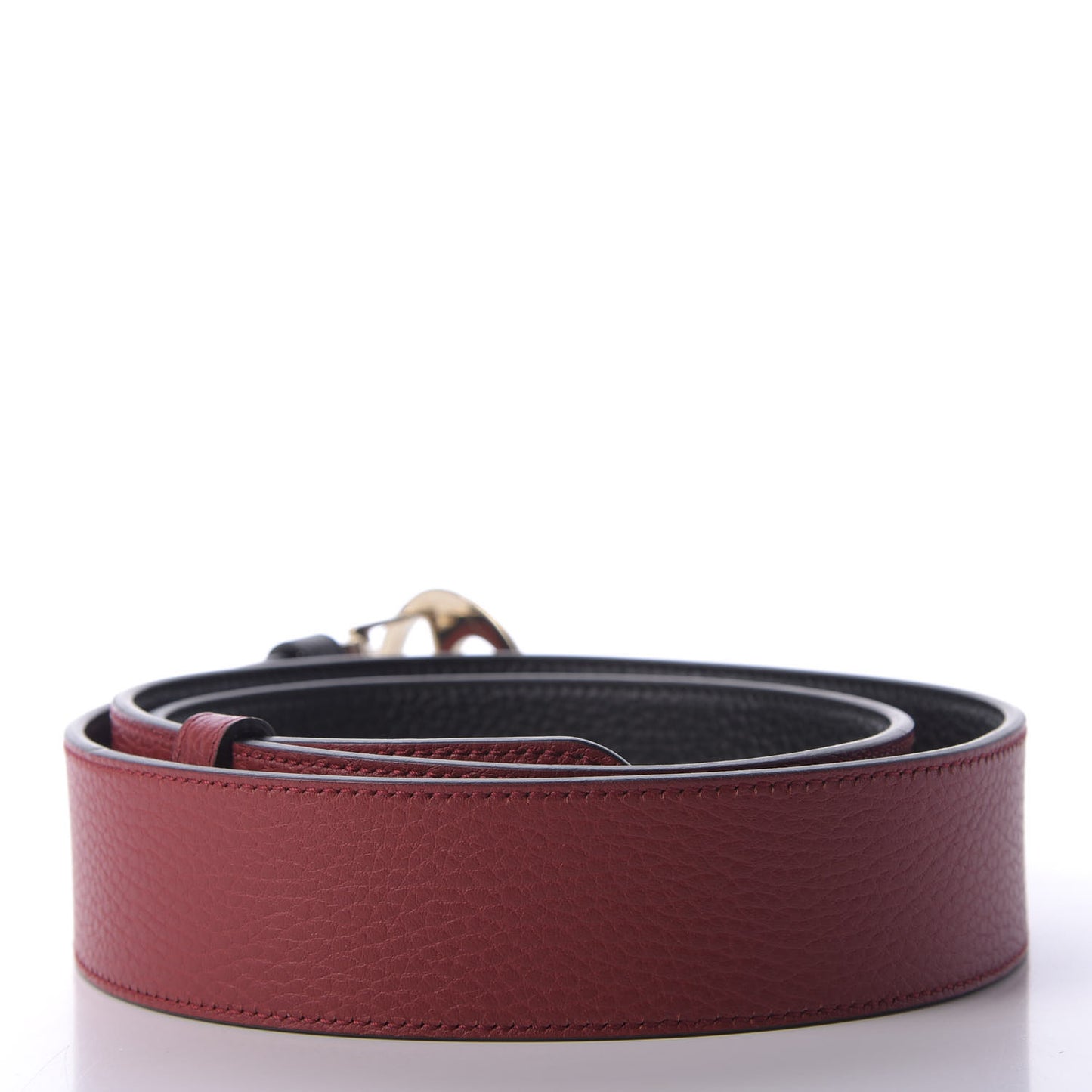 Calfskin 1973 Reversible Belt 105 42 Black Red