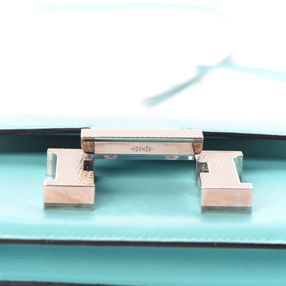 Hermes Tadelakt Lizard Constance 18 Bleu Atoll Ficelle 14 of 23