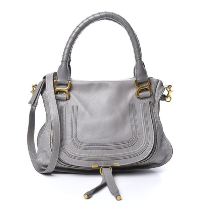 Chloe Calfskin Medium Marcie Satchel Cashmere Grey 1 of 8
