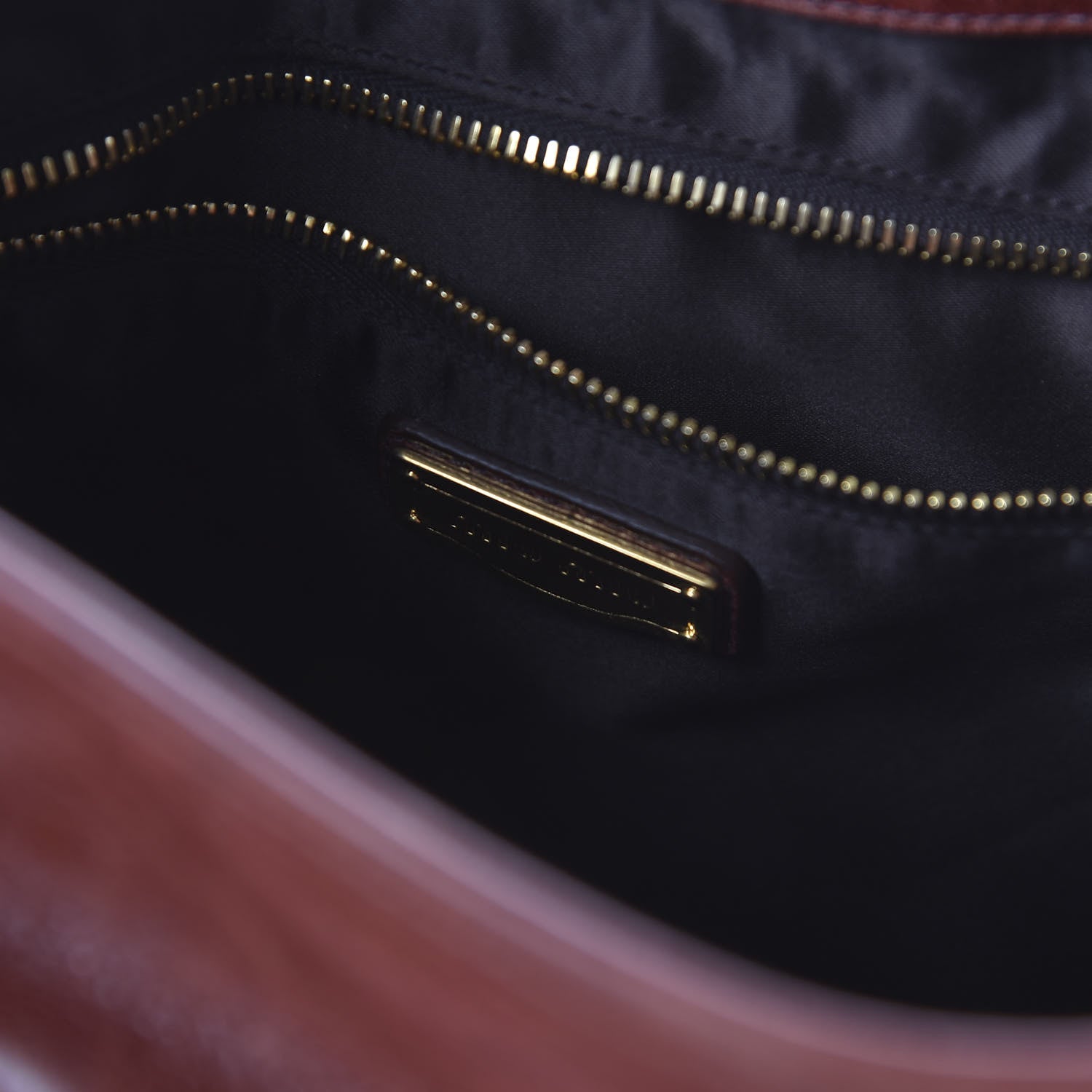 Miu Miu Nappa Matelasse Coffer Hobo Brown 8 of 9