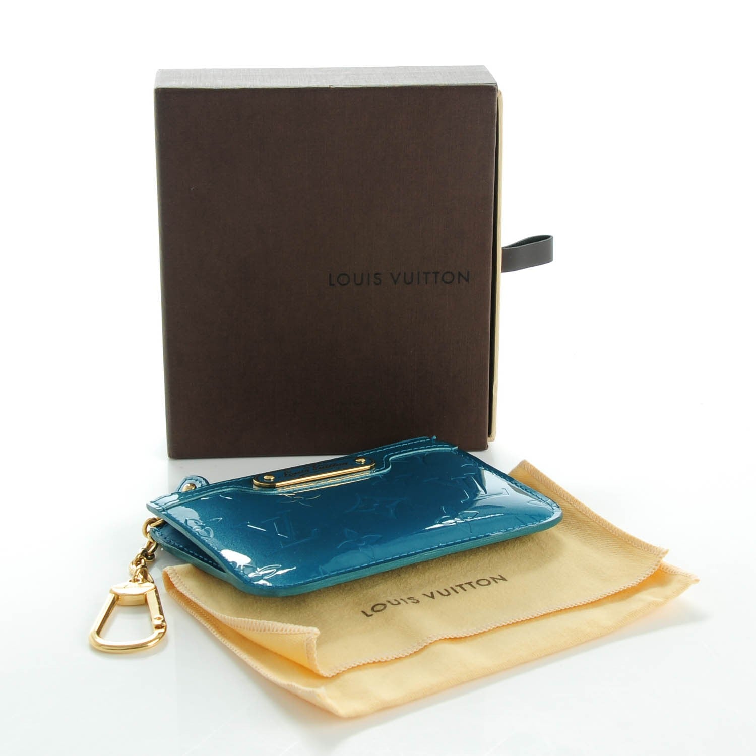 Louis Vuitton Vernis Key Pouch Blue Galactic 4 of 7