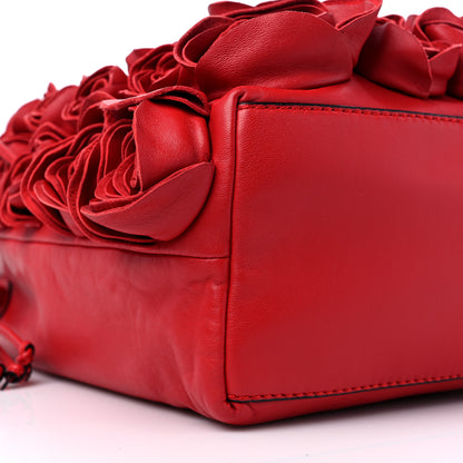 Valentino Garavani Nappa Atelier Rose Edition Large Tote Red 8 of 11