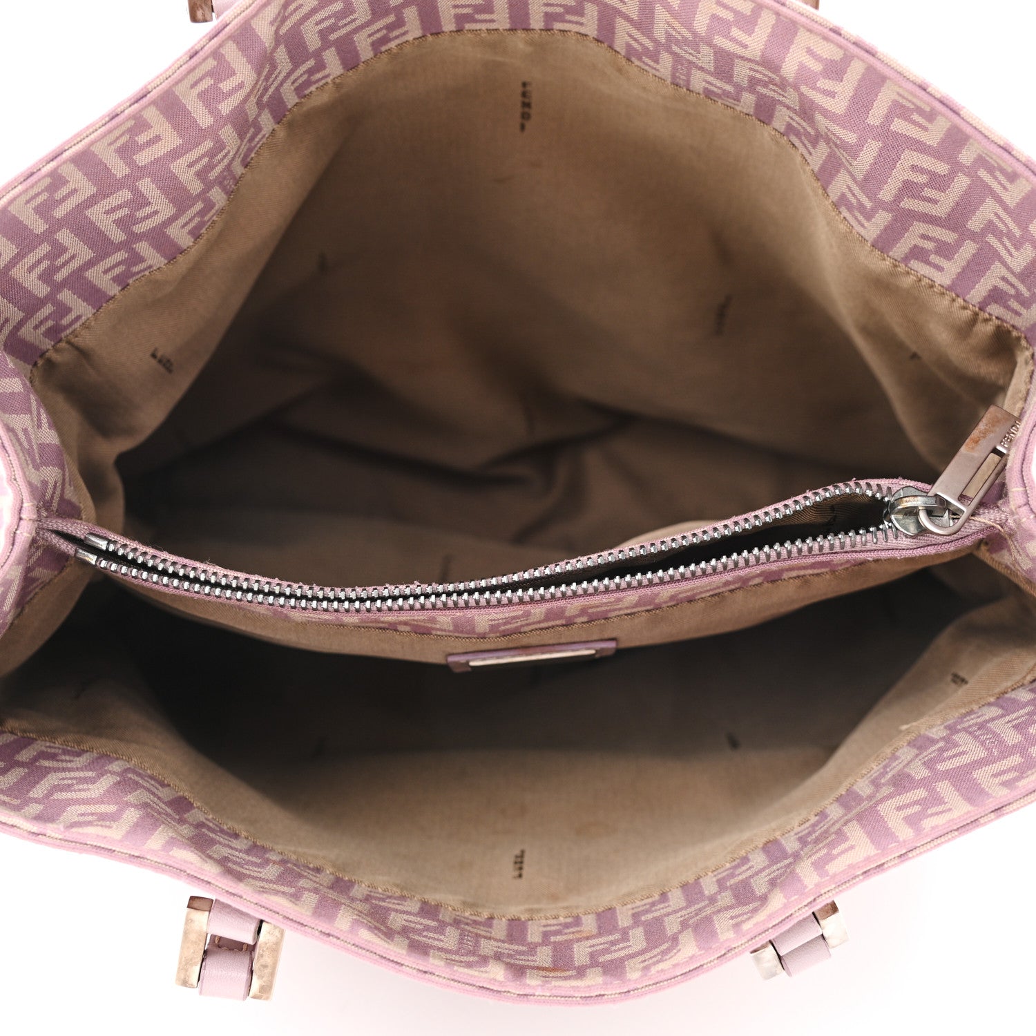 Fendi Zucchino Cuoio Shopping Tote Lilla 5 of 15
