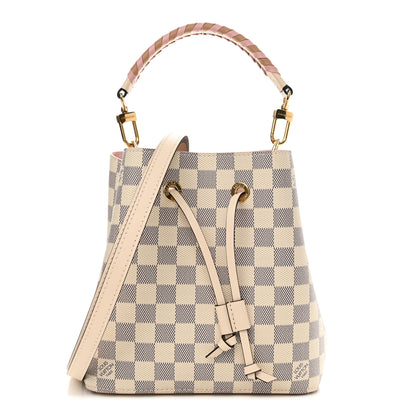 Louis Vuitton Damier Azur Braided Neonoe BB Pink 1 of 11