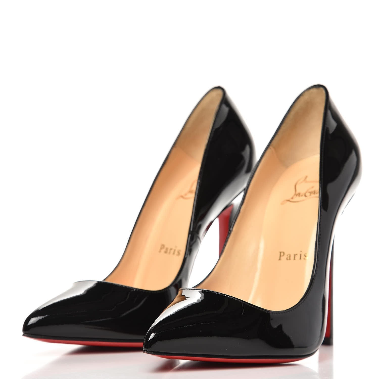 Christian Louboutin Patent Pigalle 120 Pumps 36 Black 3 of 7
