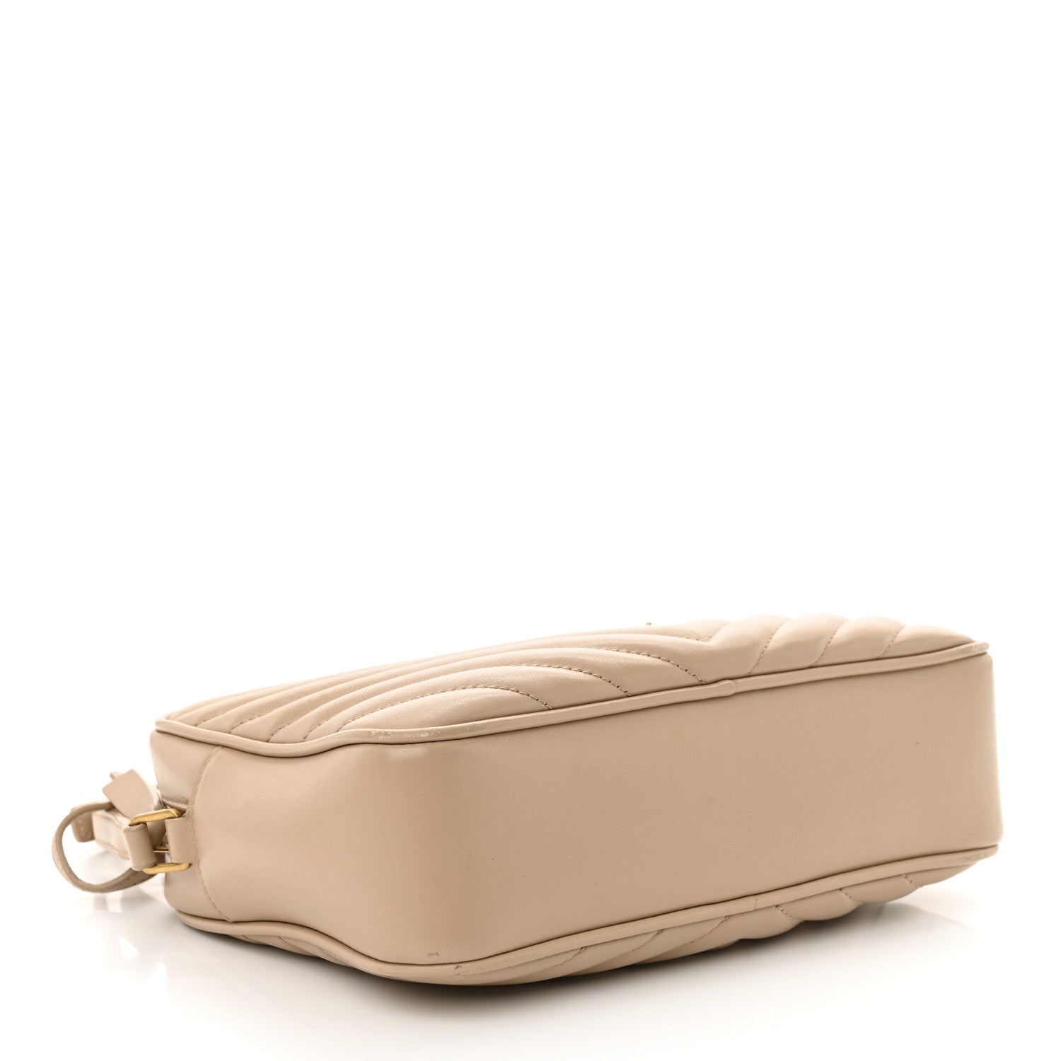 Saint Laurent Calfskin Matelasse Monogram Lou Camera Bag Dark Beige 4 of 17