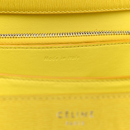 Celine Liege Calfskin Medium Classic Box Flap Bag Fluo Yellow 7 of 15
