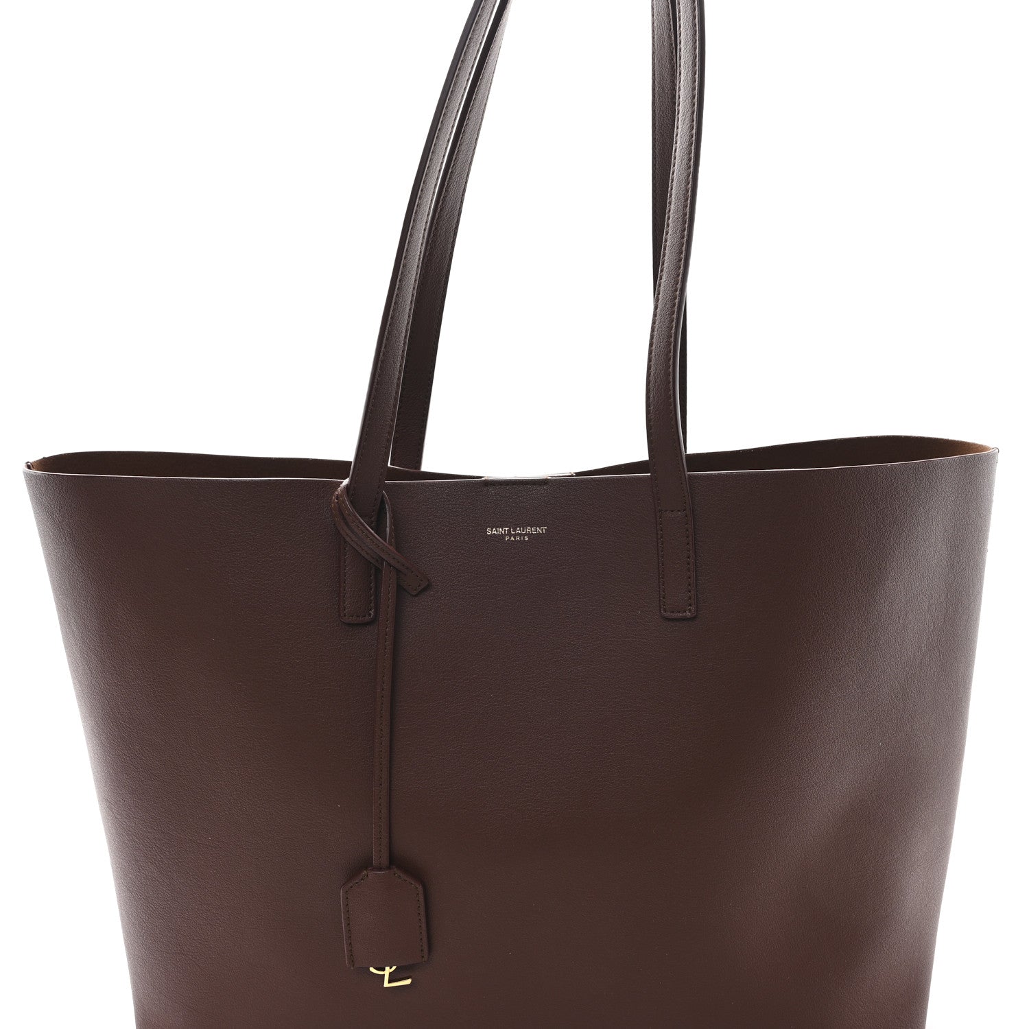 Saint Laurent Calfskin Large Shopping Tote Brandy 9 of 11