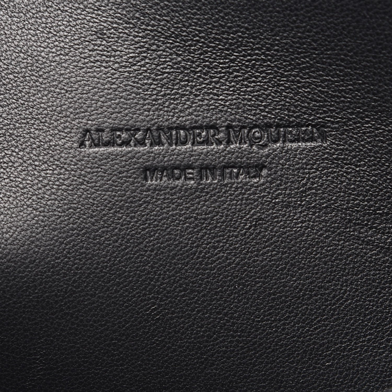 Alexander McQueen Calfskin Studded Insignia Pouch Black 7 of 13