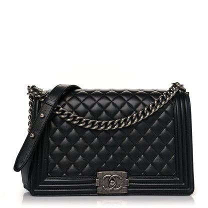 Chanel Caviar Quilted New Medium Boy Flap Black 1 of 10