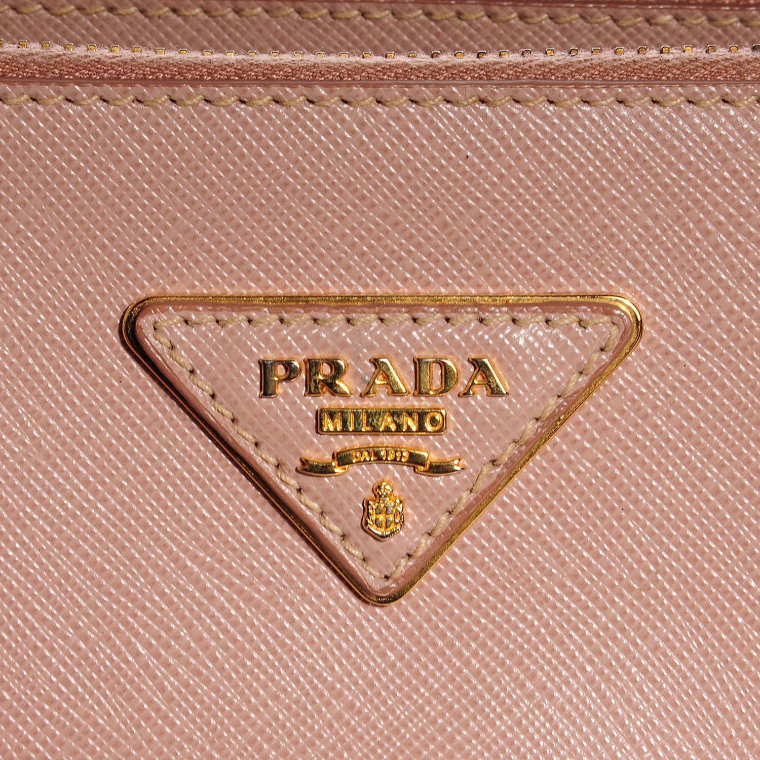 Prada Saffiano Lux Small Double Zip Tote Cammeo 6 of 11