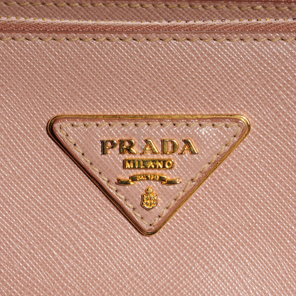 Prada Saffiano Lux Small Double Zip Tote Cammeo 6 of 11