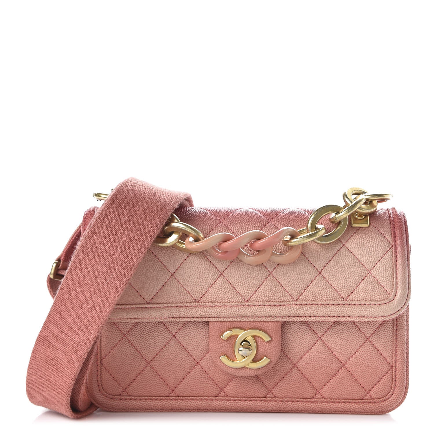 Chanel Caviar Quilted Small Sunset On The Sea Flap Coral 1 of 10