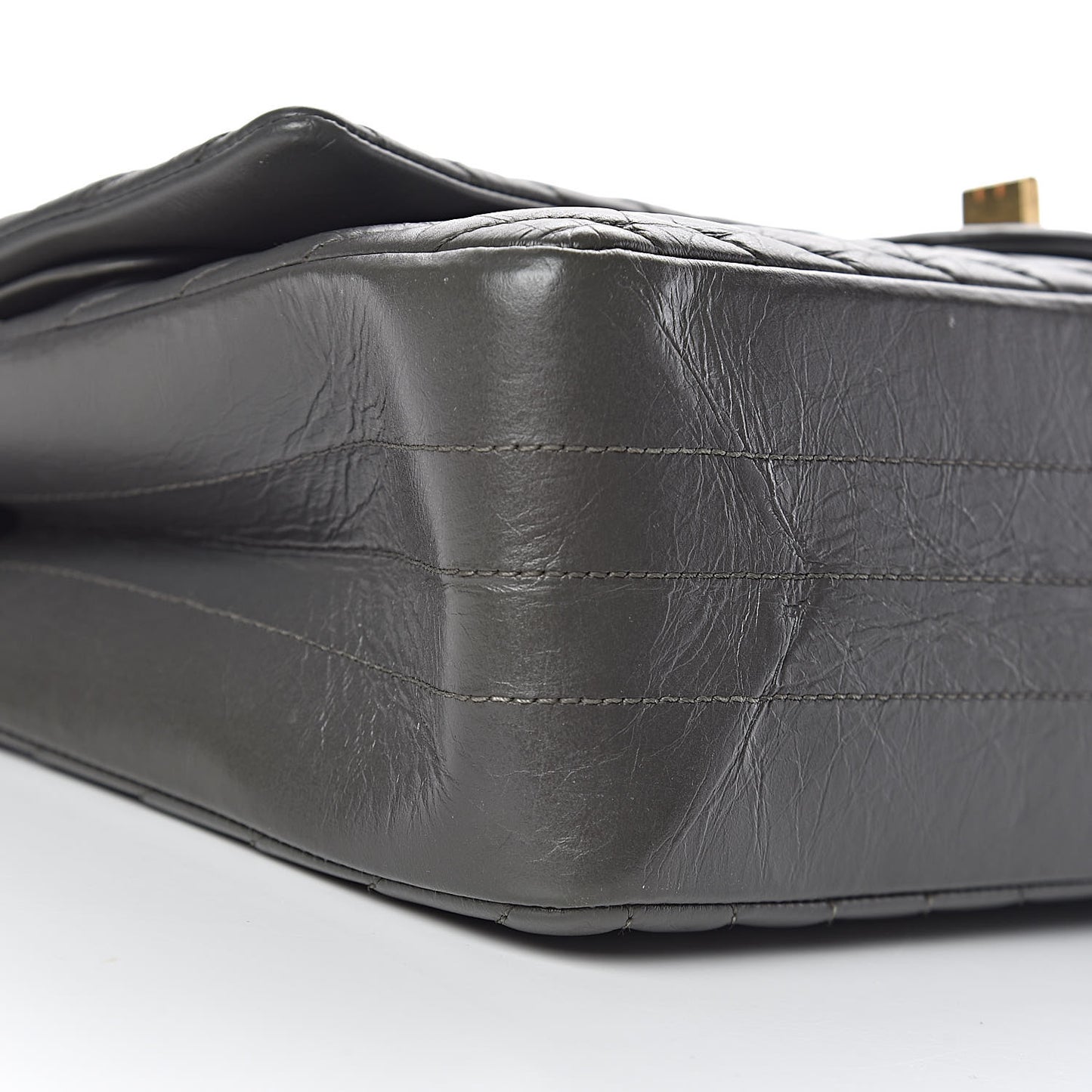 Aged Calfskin Chevron Quilted 2.55 Reissue 226 Dark Grey