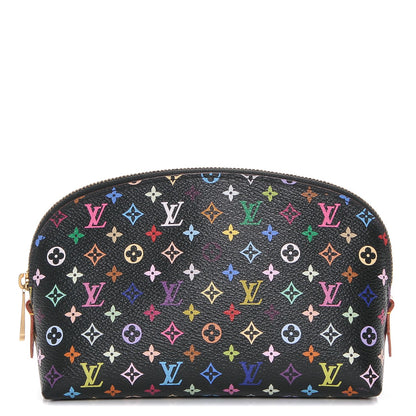 Louis Vuitton Monogram Multicolor Cosmetic Pouch Black Grenade 1 of 6