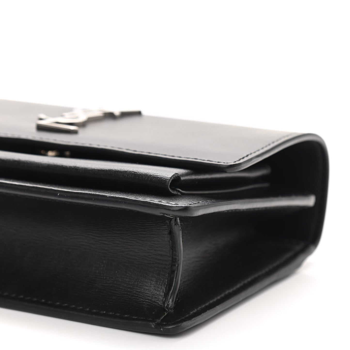 Calfskin Monogram Sunset Chain Wallet Black