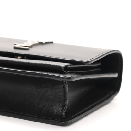 Saint Laurent Calfskin Monogram Sunset Chain Wallet Black 10 of 11