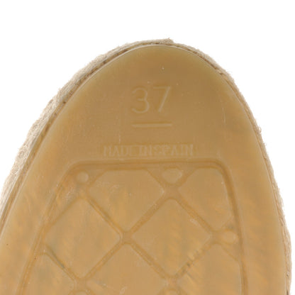 Chanel Lambskin CC Espadrilles 37 Dark Navy 6 of 7