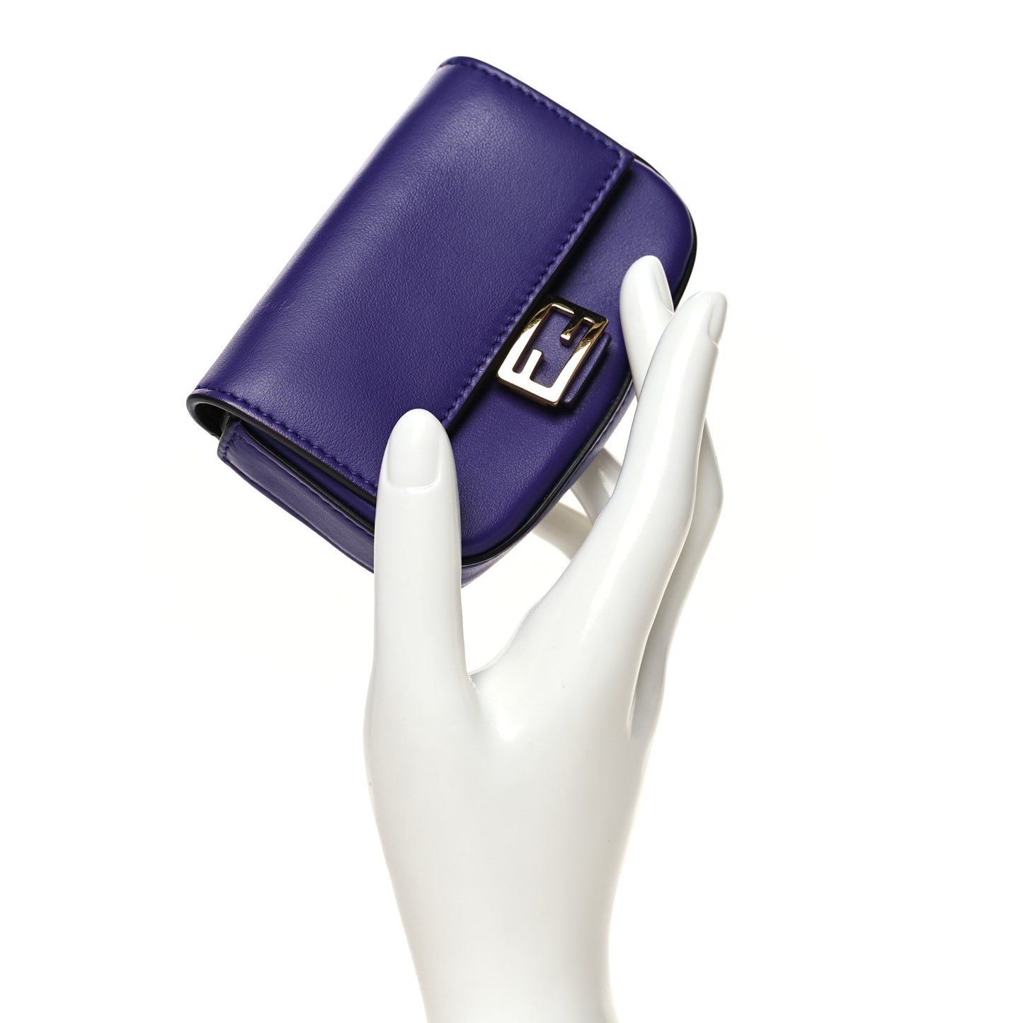 Vitello Century Opaco Nano Baguette Belt Charm Purple Rain