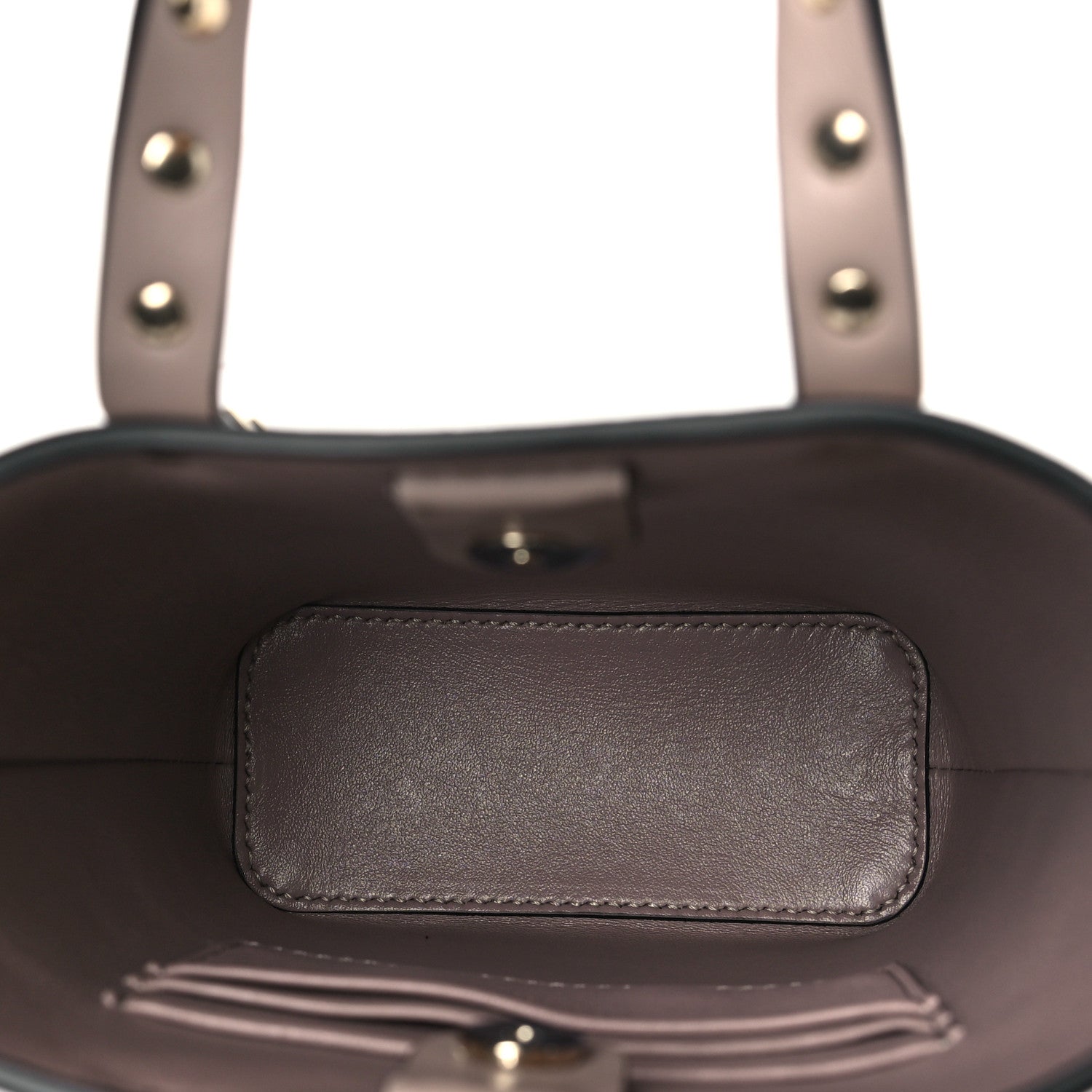 Valentino Garavani Calfskin Rockstud North-South Crossbody Bag Poudre 5 of 10