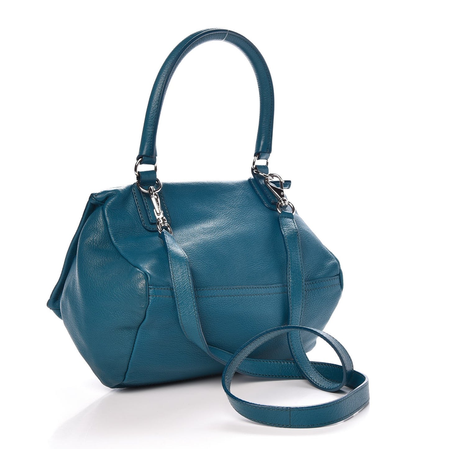 Sugar Goatskin Small Pandora Oil Blue