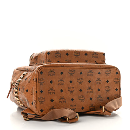MCM Visetos Medium Side Studs Stark Backpack Cognac 4 of 9