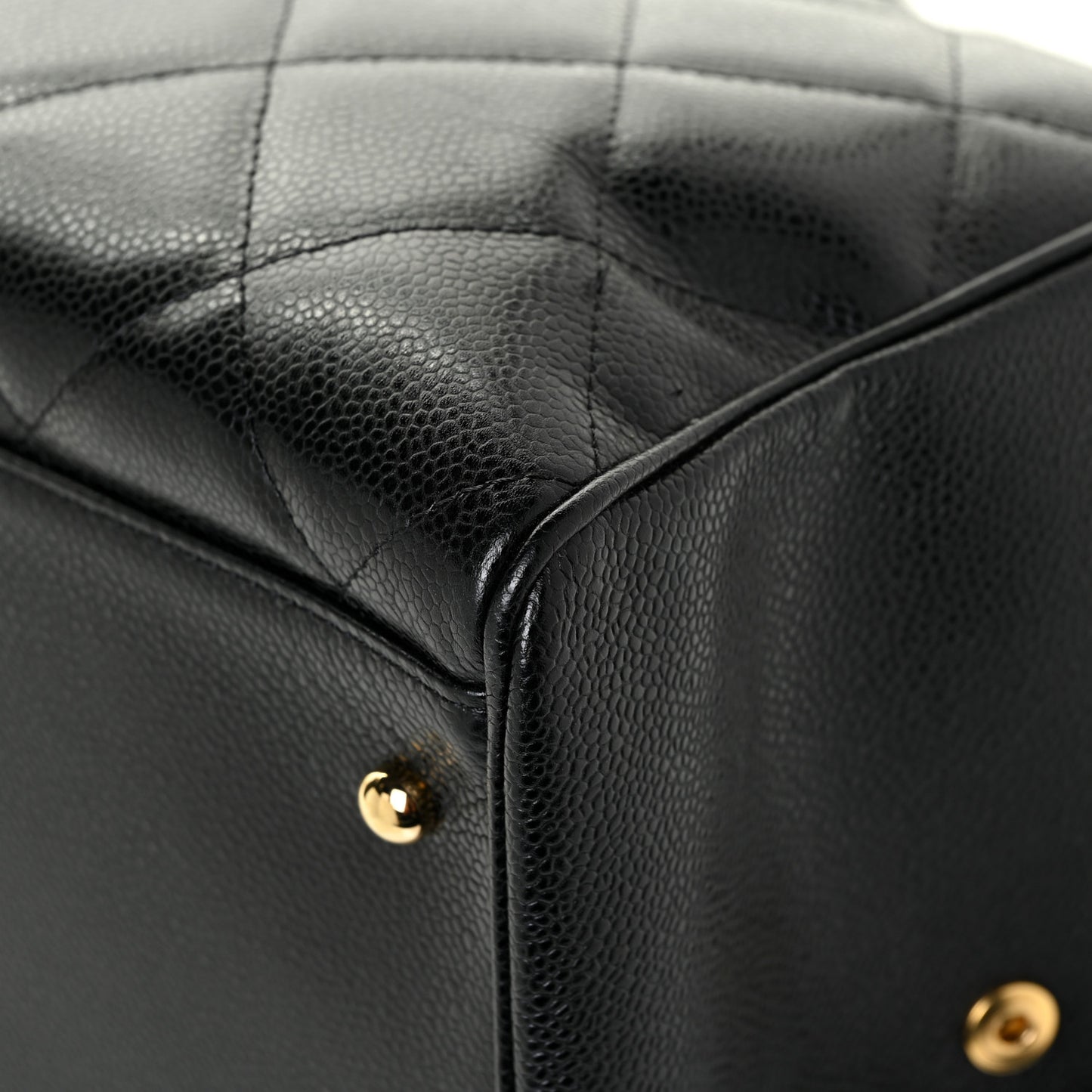 Caviar Quilted Timeless XL Weekender Bag Black