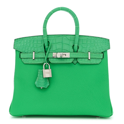 Hermes Togo Matte Alligator Birkin Touch 25 Vert Comics 1 of 11