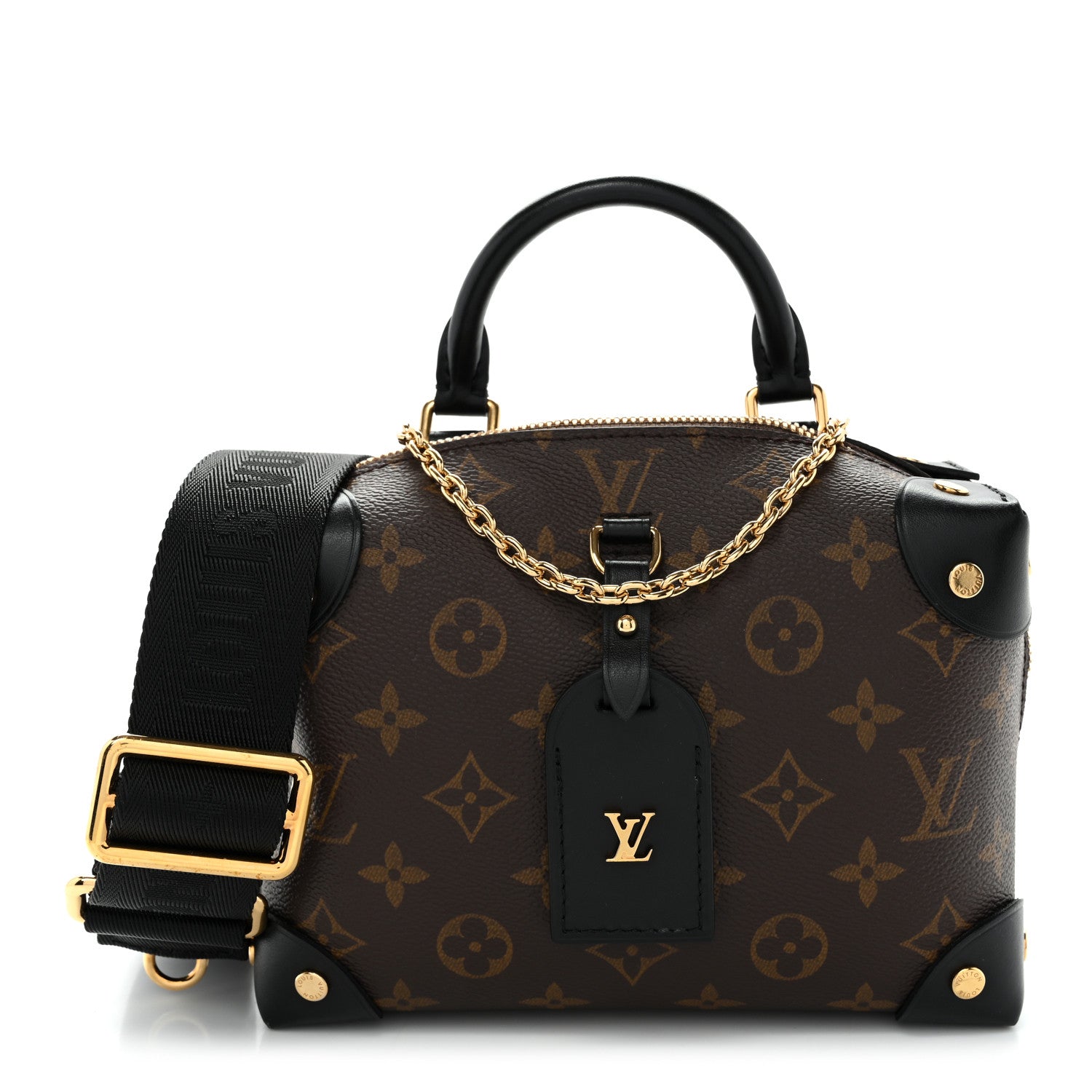Louis Vuitton Monogram Petite Malle Souple Black 1 of 9