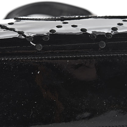 Chanel Patent Perforated CC Shopping Tote Black 16 of 21