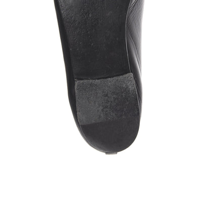 Chanel Lambskin Patent Cap Toe Ballerina Flats 37.5 Black 12 of 20