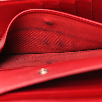 Chanel Lambskin Quilted Large Flap Wallet Red 7 of 15