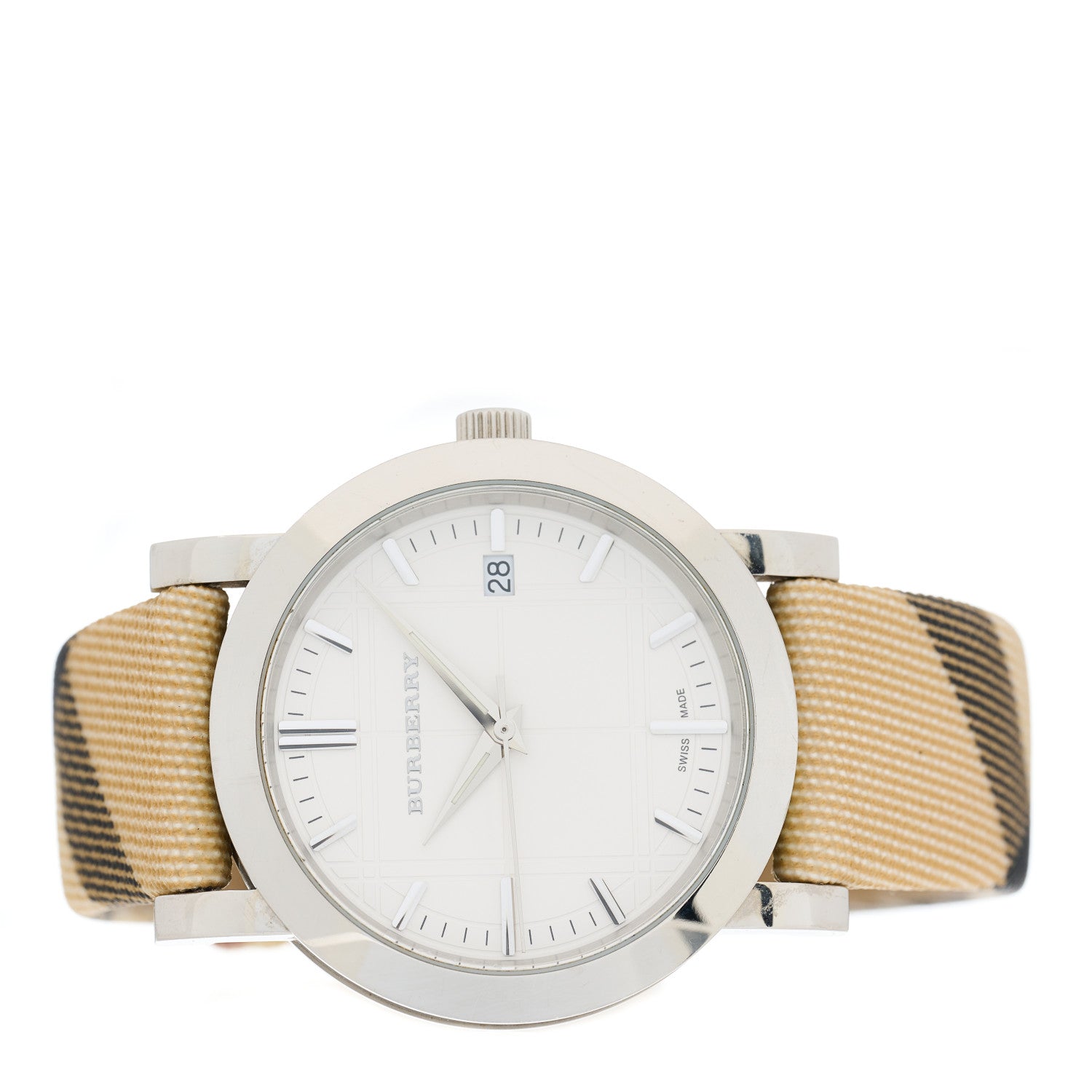 Burberry Stainless Steel Calfskin 38mm Heritage Nova Check Quartz Watch BU1390 2 of 4