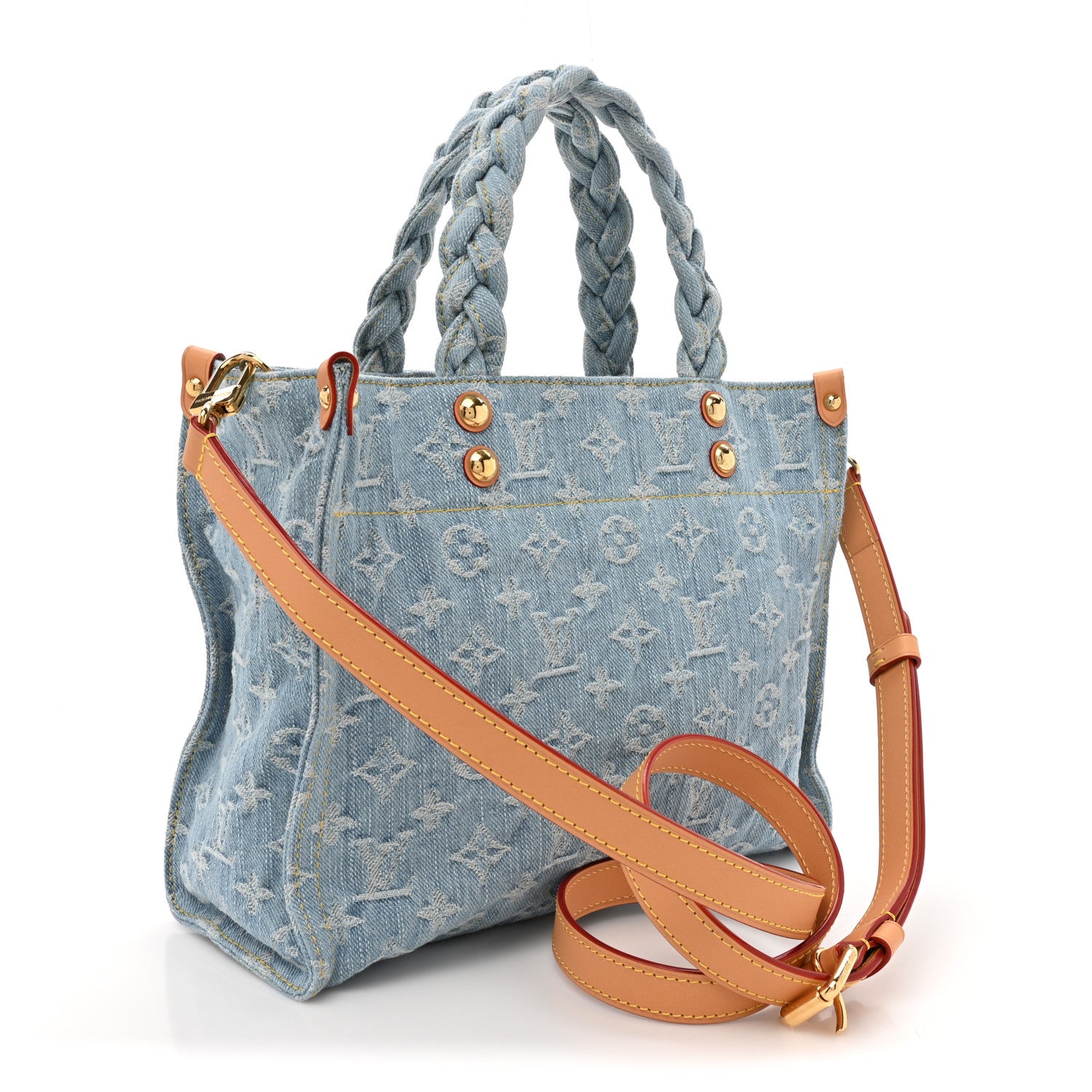 Louis Vuitton Monogram Washed Denim Let Go PM Sky Blue 3 of 9