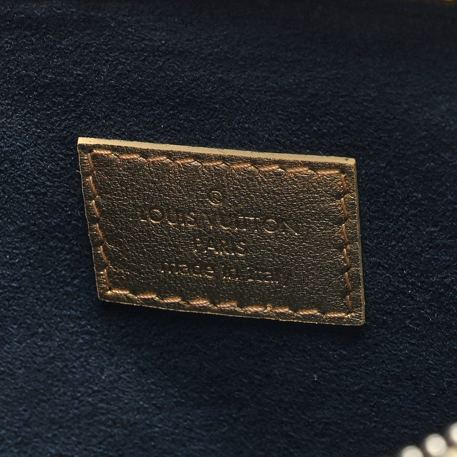 Louis Vuitton Lambskin Embossed Monogram Coussin PM Gold 8 of 10