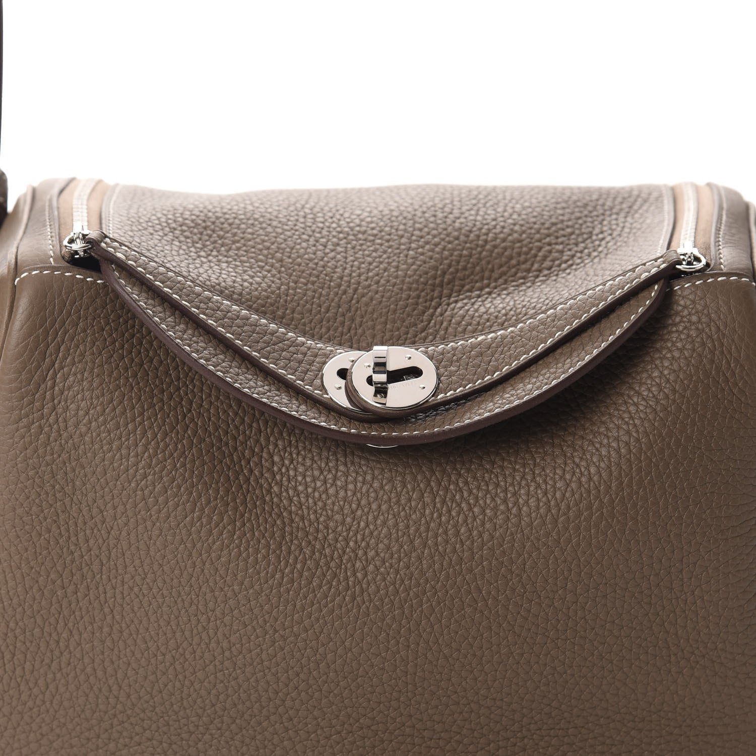 Hermes Taurillon Clemence Lindy 26 Etoupe 10 of 11