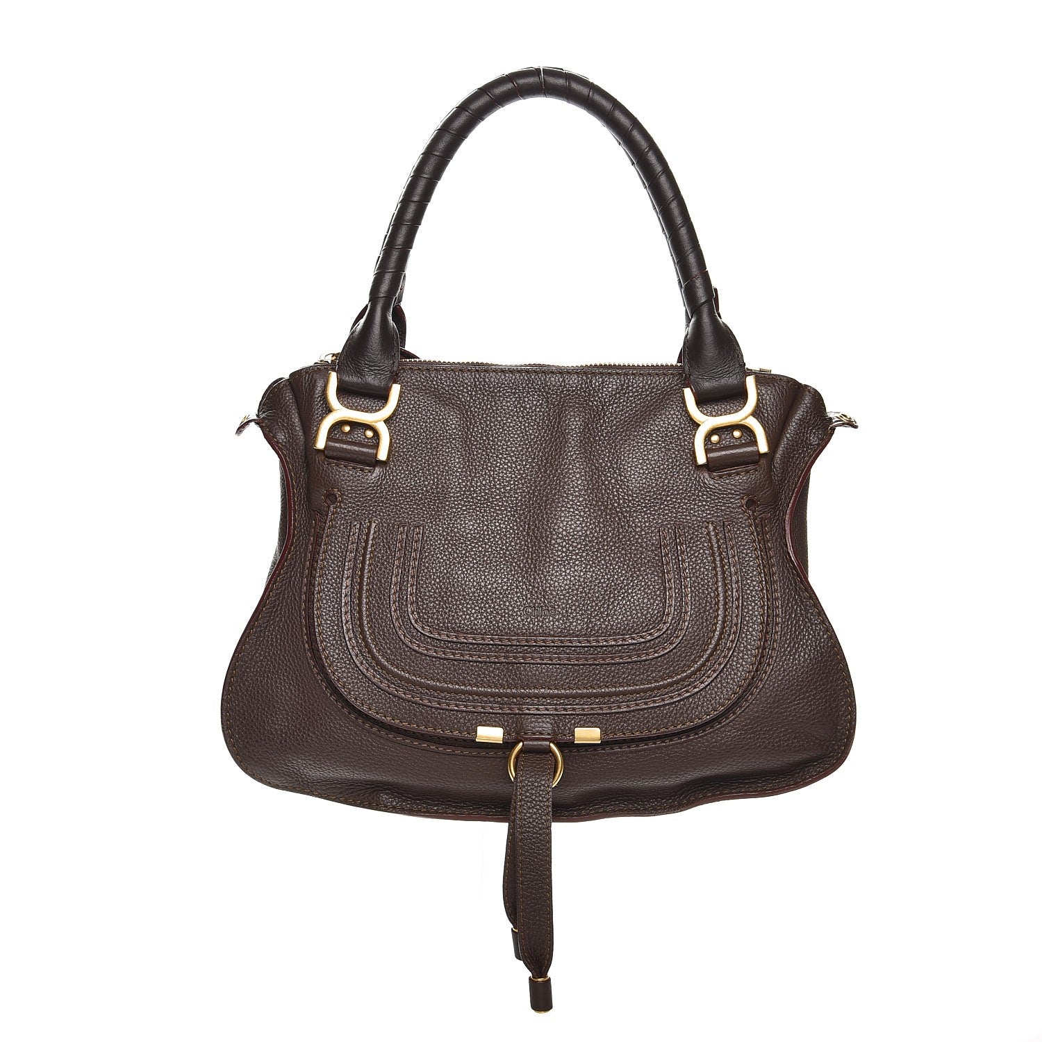 Chloe Calfskin Medium Marcie Satchel Truffle 1 of 9