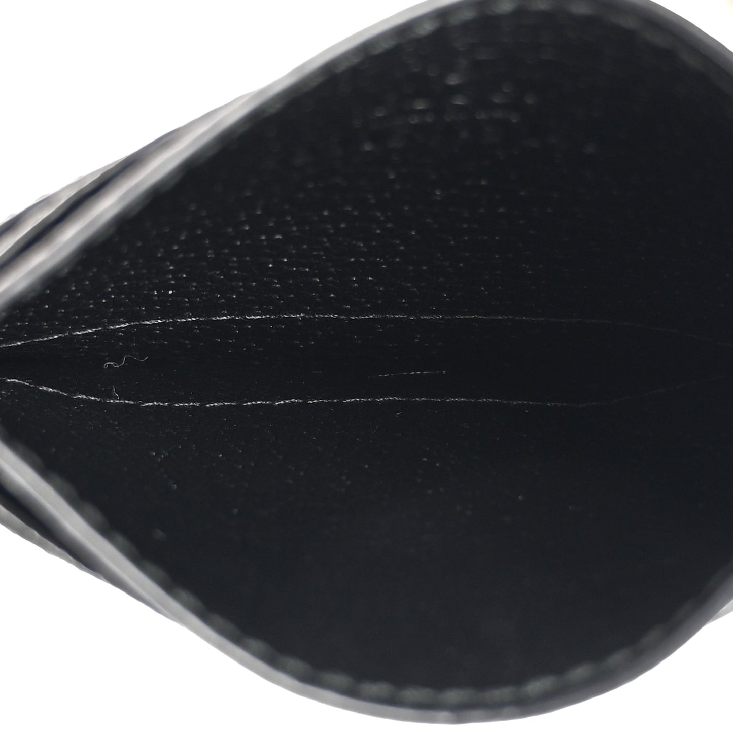 Calfskin Web GG Ophidia Card Holder Black