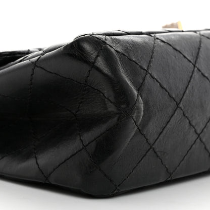 Chanel Aged Calfskin Quilted 2.55 Reissue 226 Flap Black 9 of 10