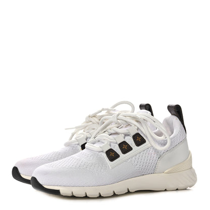 Louis Vuitton Technical Nylon Monogram Rubber Aftergame Sneakers 37 White 3 of 9