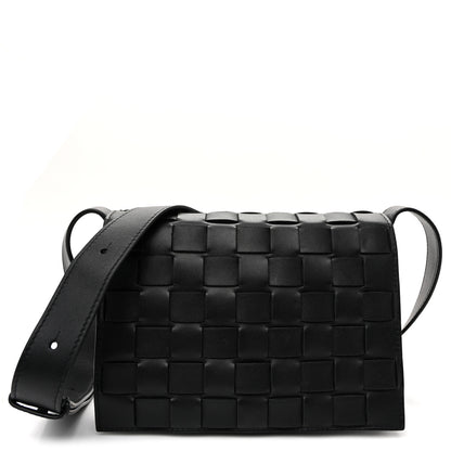 Bottega Veneta Nappa Intrecciato Orto Messenger Bag Black 1 of 10