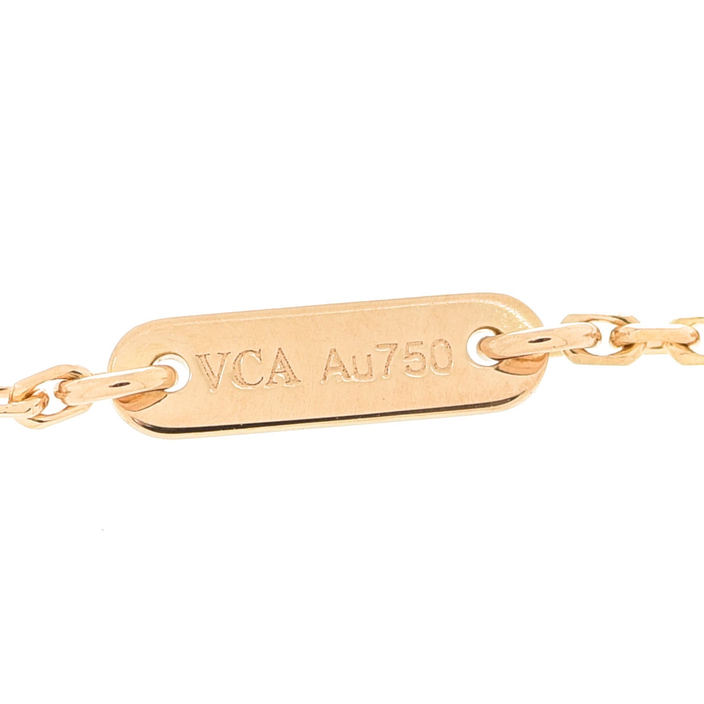 18K Yellow Gold Mother of Pearl Sweet Alhambra Bracelet