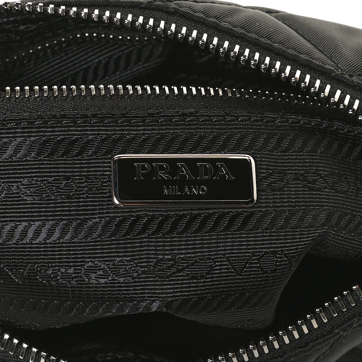 Prada Nylon Tessuto Impuntu Quilted Crossbody Bag Black 6 of 11