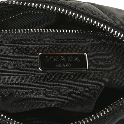 Prada Nylon Tessuto Impuntu Quilted Crossbody Bag Black 6 of 11