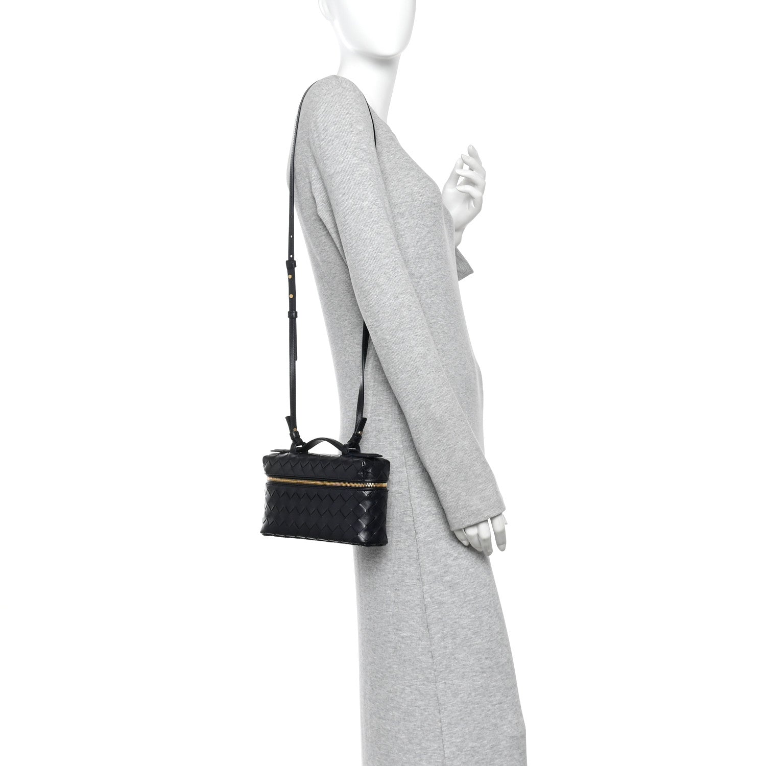 Bottega Veneta Calfskin Intrecciato Bang Bang Vanity Case Nocturnal 2 of 10