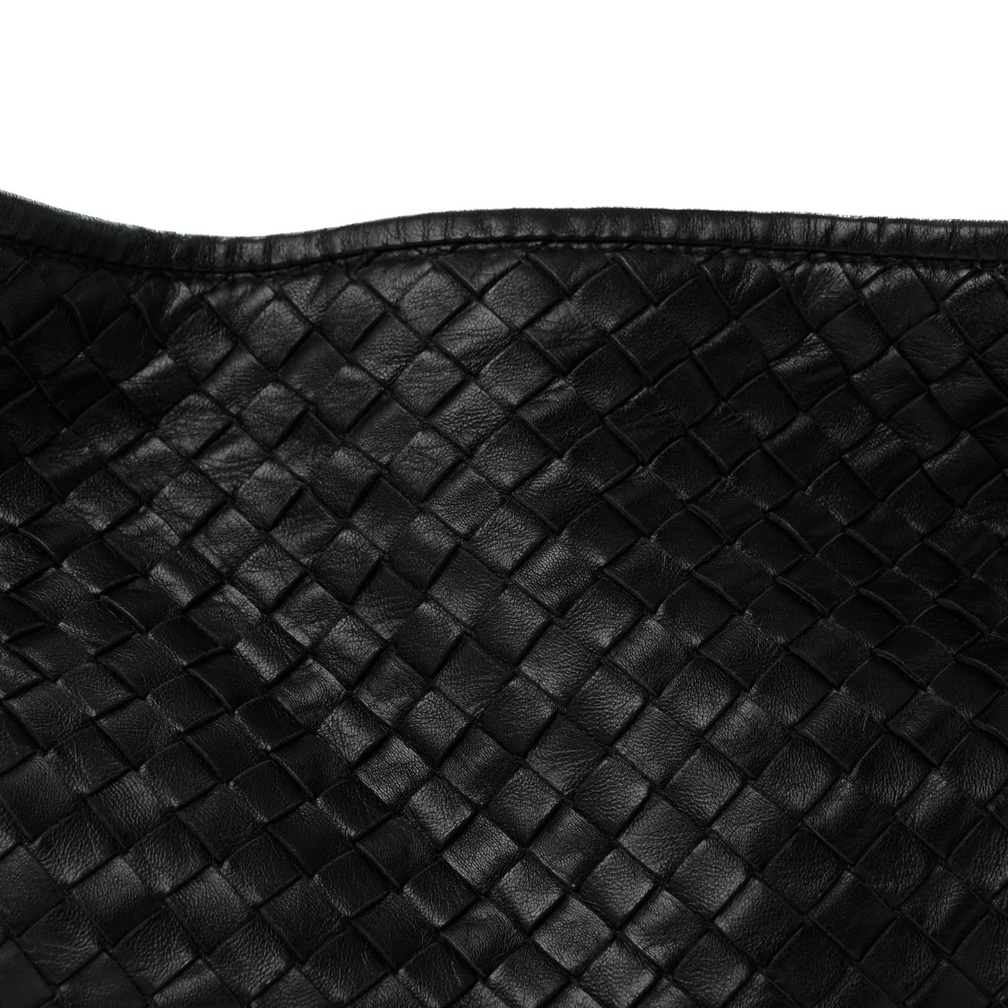 Nappa Intrecciato Large Veneta Hobo Black