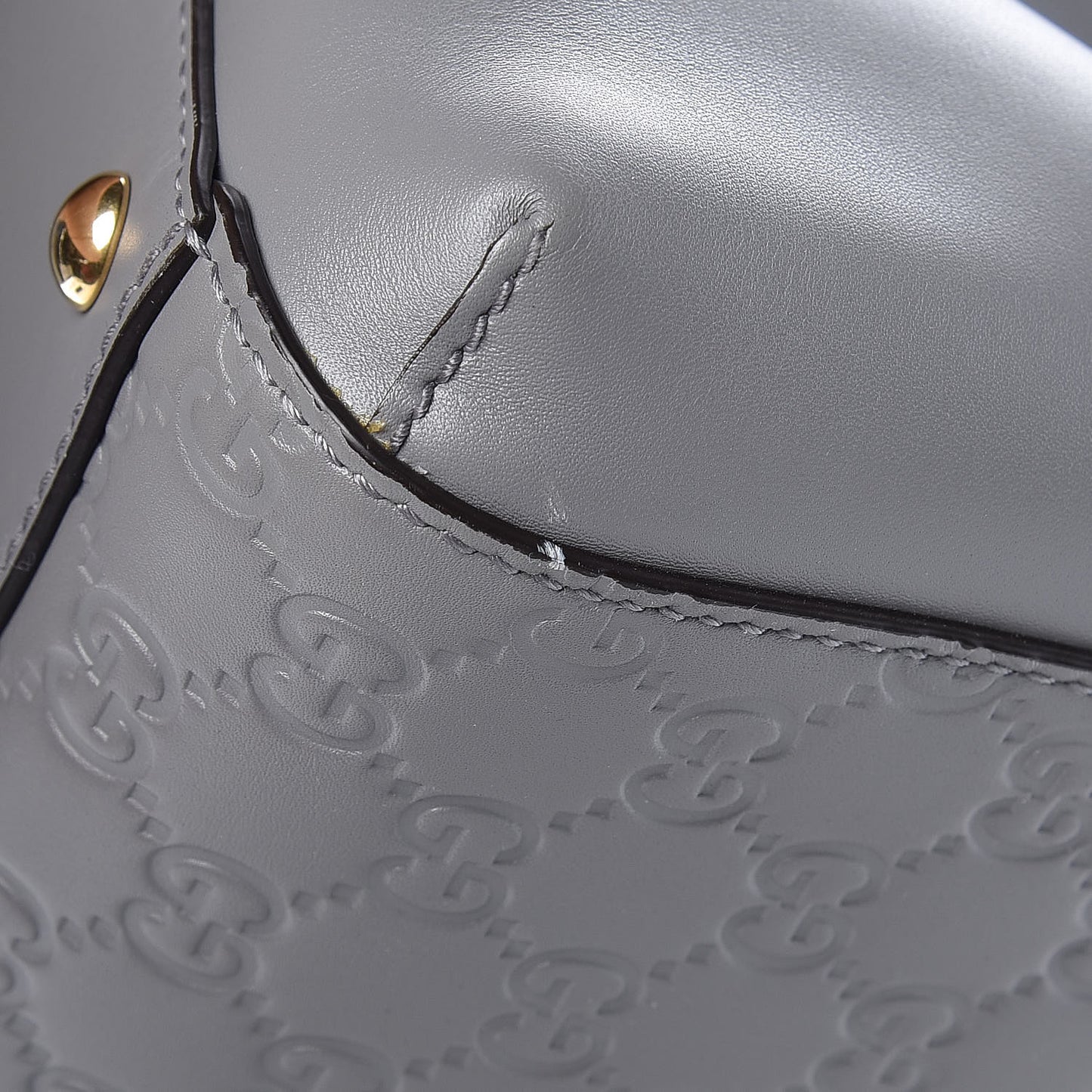 Soft Guccissima Top Handle Bag Storm Grey