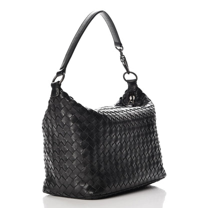 Bottega Veneta Nappa Intrecciato Small Shoulder Bag Nero Black 3 of 7